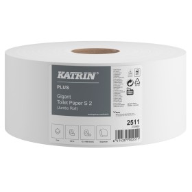 Toaletní papír KATRIN Plus 2511 Jumbo 180 2-vrstvý celulóza, 100 m, 12 rolí