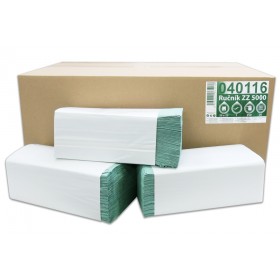 Ručníky papírové skládané Z-Z PrimaSoft Standard 1-vrstvé zelené, 5000ks