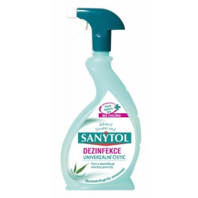 SANYTOL Univerzální dezinfekční čistič vůně Eukalyptu 500ml rozprašovač