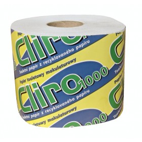 Toaletní papír CLIRO 1000 2-vrstvý 66m, 24 rolí