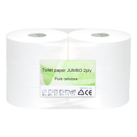 Toaletní papír JUMBO TOP 260 2-vrstvý bílý celulóza, 236m, 6 rolí