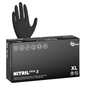 Jednorázové nitrilové rukavice Espeon NITRIL IDEAL3 černé vel. XL box 100ks