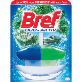 BREF Duo Aktiv Pine tekutý WC blok 50 ml komplet
