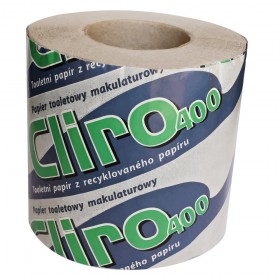 Toaletní papír CLIRO 400 1-vrstvý 34 m, 32 rolí