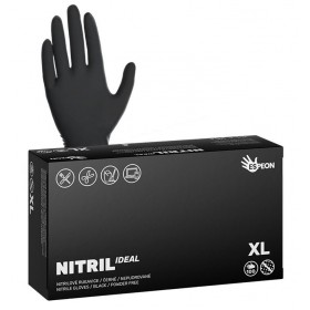 Jednorázové nitrilové rukavice Espeon NITRIL IDEAL černé vel. XL box 100ks