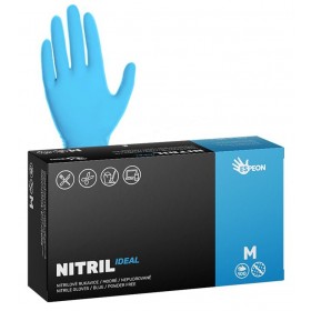 Jednorázové nitrilové rukavice Espeon NITRIL IDEAL modré vel. M box 100ks