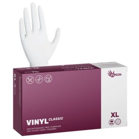 Jednorázové vinylové rukavice Espeon VINYL CLASSIC pudrované bílé vel. XL box 100ks