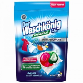 WaschKönig Premium DUO-CAPS 30 ks Universal - kapsle na praní